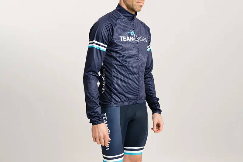 Team Cycles Windshield Cycling Jacket in Navy Blue-1